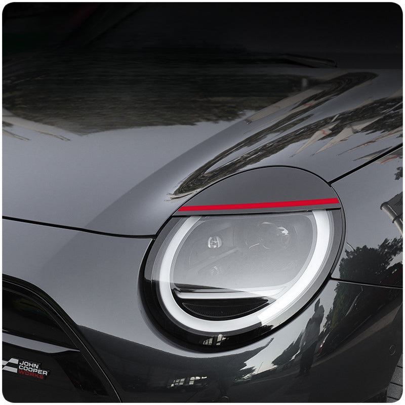 MINI J01 Electric Headlight Eyelid Trim – Black Dual-Layer Cover Evfuns