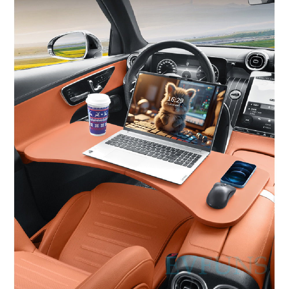 Smart # 1 # 3 # 5 Foldable Car Tray Table | Rear Seat Laptop & Dining Desk Evfuns
