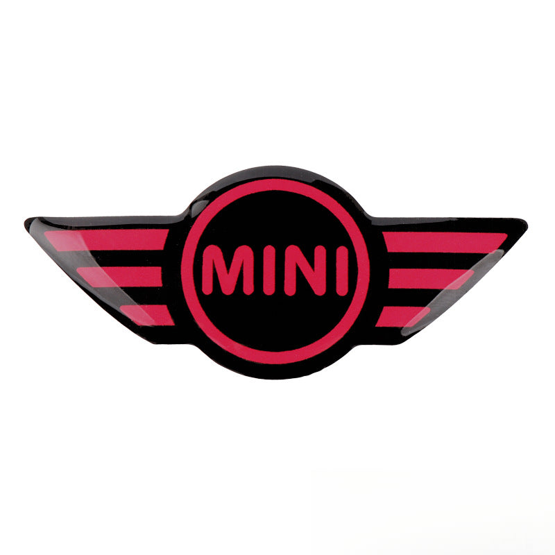 MINI Cooper Steering Wheel Logo Sticker – Scratch Cover & Styling Decal Rose Style Evfuns