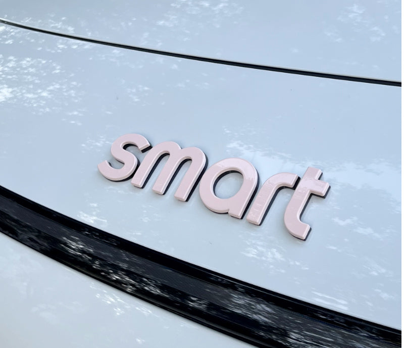 SMART Car Hood Letter Emblem & Badge Sticker – # 3/ # 1 / # 5Custom Body Decal Smart Machine Cover Letter Sticker