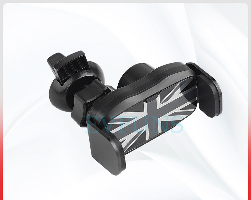 MINI Air Vent Phone Holder | Aluminum Alloy Car Mount Clip Black Rice Style Evfuns