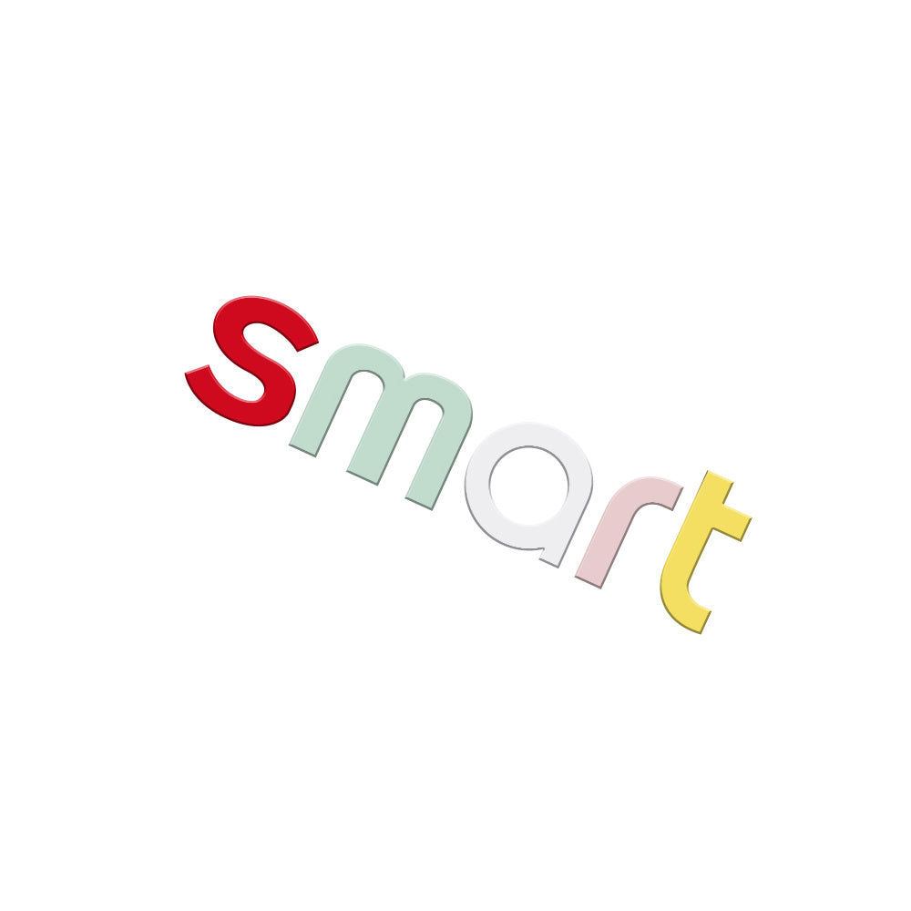 SMART Car Hood Letter Emblem & Badge Sticker – # 3/ # 1 / # 5Custom Body Decal Evfuns