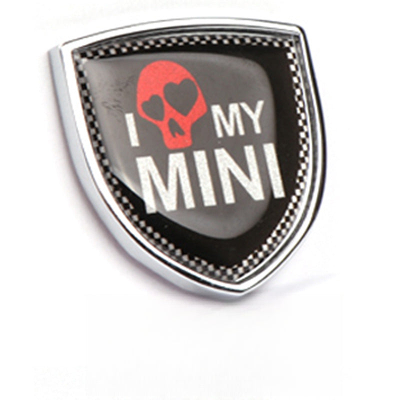 MINI Cooper Creative Metal Emblem Stickers – Universal Body/Window Badge Skull Evfuns
