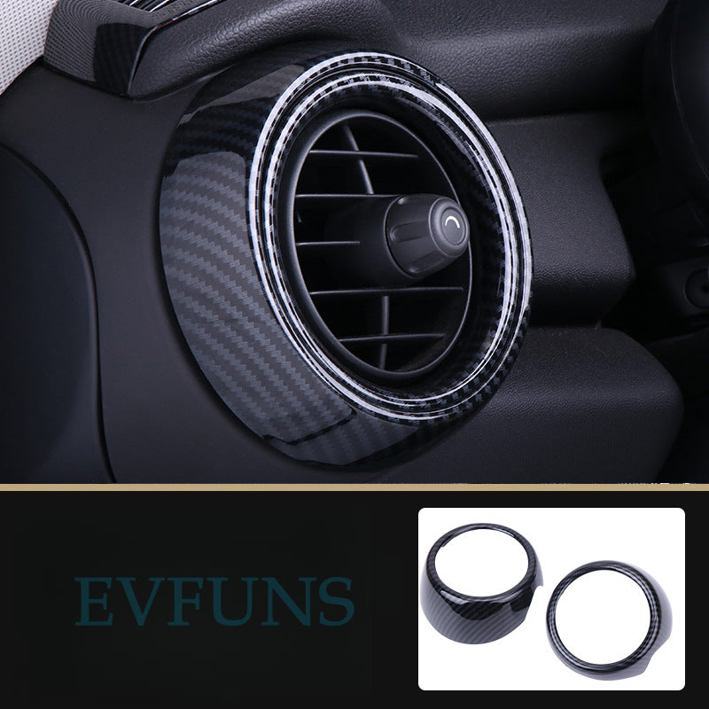 MINI Cooper F55/F56 Carbon Fiber Air Vent Trim – Interior Upgrade Cover F55/F 2.8kg side air vent covers pair Evfuns
