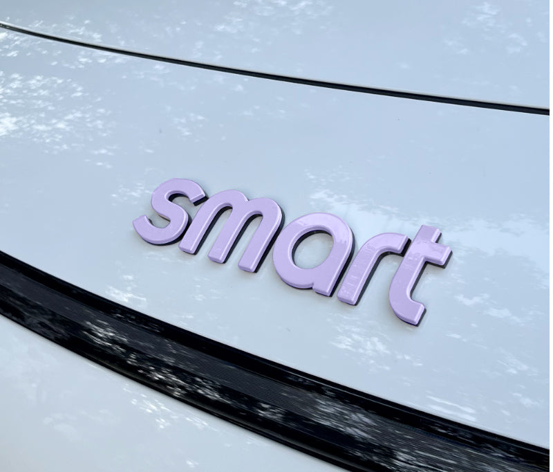 SMART Car Hood Letter Emblem & Badge Sticker – # 3/ # 1 / # 5Custom Body Decal Smart Machine Cover Letter Sticker