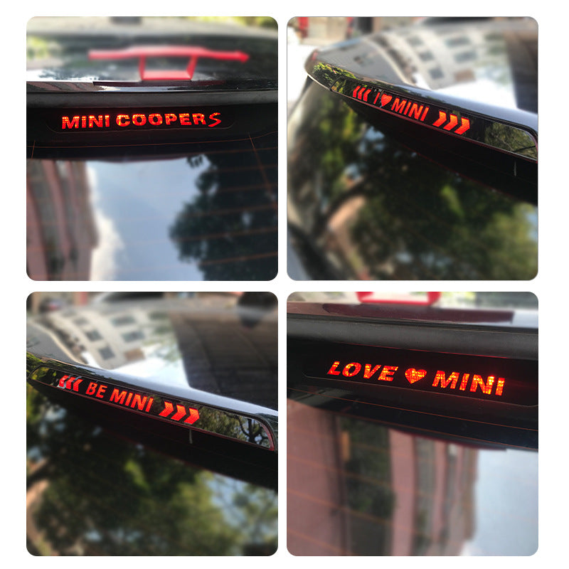 MINI Cooper High-Mount Brake Light Decal – F55 F56 F60 F54 R56 R60 Styling Sticker Evfuns