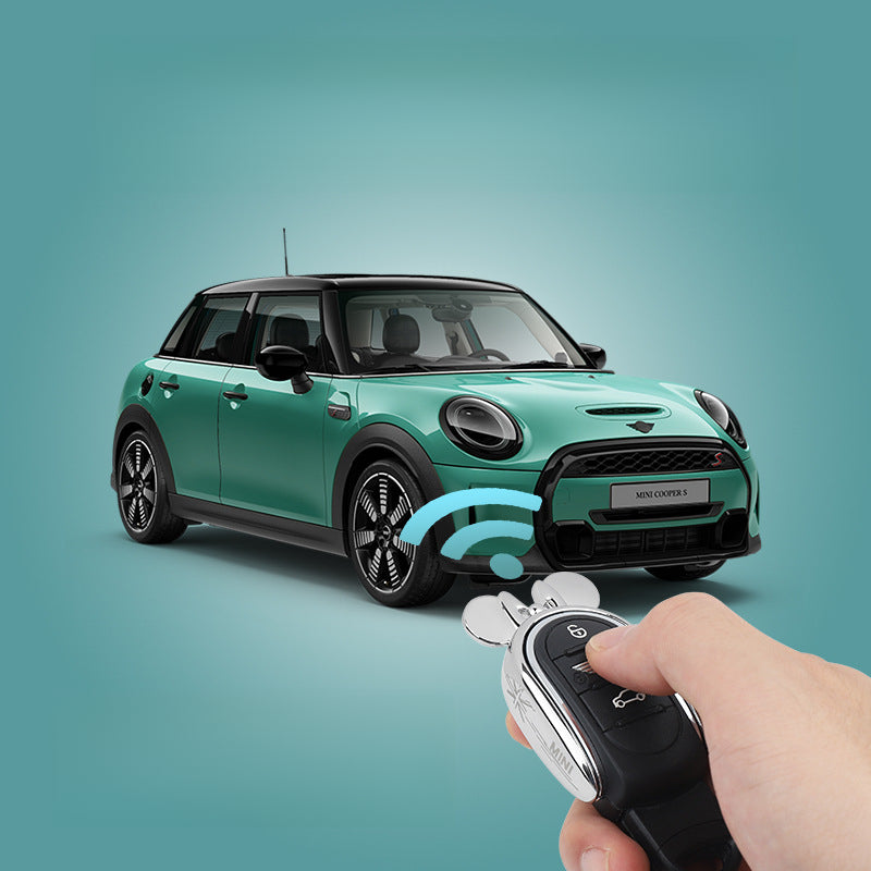 Luxury Mickey Metal Key Cover for MINI Cooper | Elegant Case for Women Evfuns