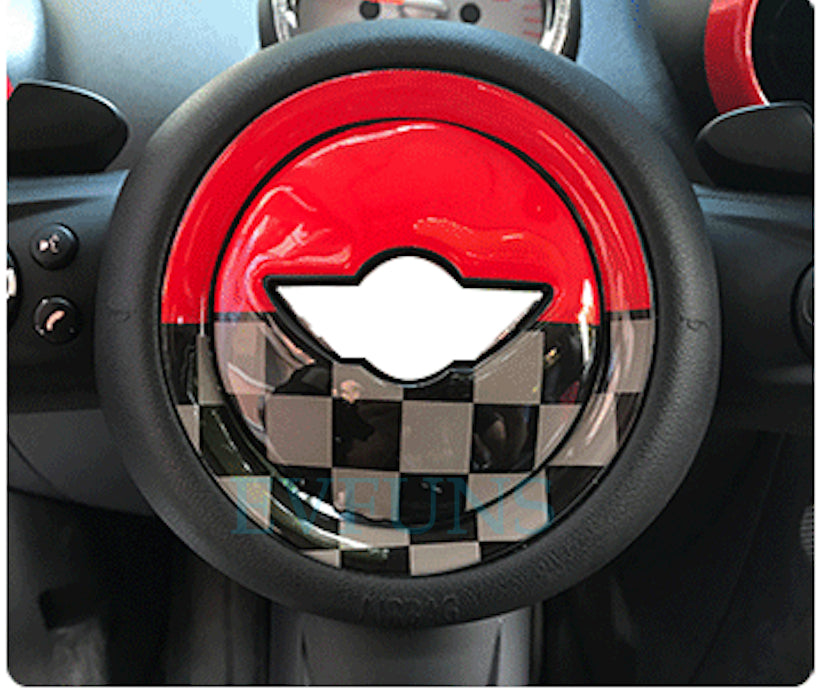 MINI Cooper 3D Steering Wheel Gel Sticker – Interior Trim for F/R Series JCW model Evfuns
