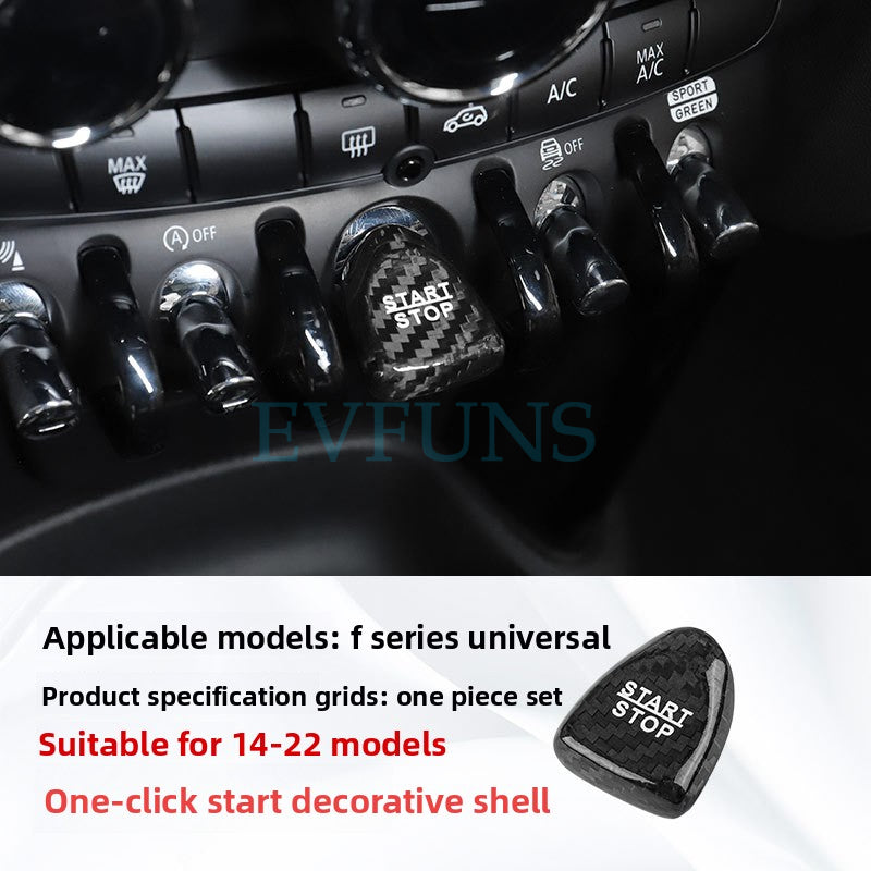 Carbon Fiber Air Vent Trim for MINI F55/F56 (2014–2021) F Series Universal Carbon Fiber Instrument One-Button Start