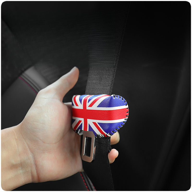 Seat Belt Buckle Protector for MINI Electric J01/J05 – PU Leather Cover Evfuns