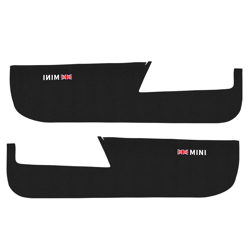 MINI Countryman J01 Door Sill Protector – 2024 Cooper Anti-Kick Guard Leather pattern anti-kick pad [J01] Evfuns