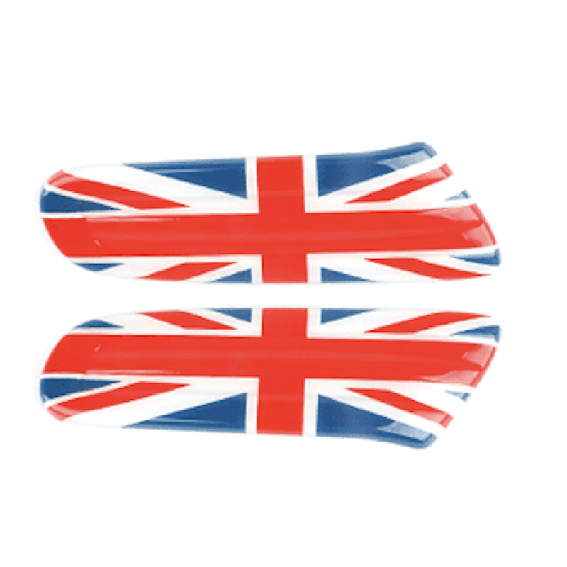 MINI Cooper F54–F57 Side Marker Light Trim – Decorative Fender Indicator Cover F54 Special [Red and Blue Rice Flag 2
