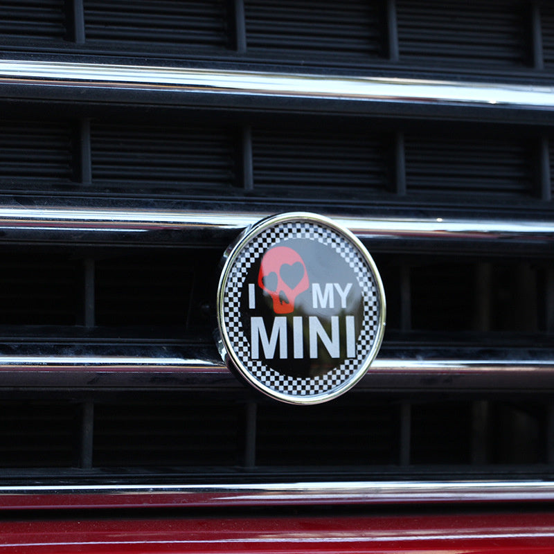 MINI Cooper Front Grille Emblem Badge – 3D Crystal Metal Decoration for All Models Evfuns