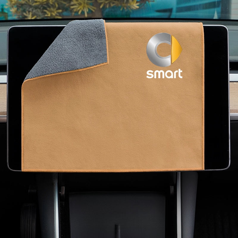 SMART Car Cleaning Towel – Microfiber Wash & Dry Cloth for Interior & Exterior Smart Car Wiping Towel [Small Size