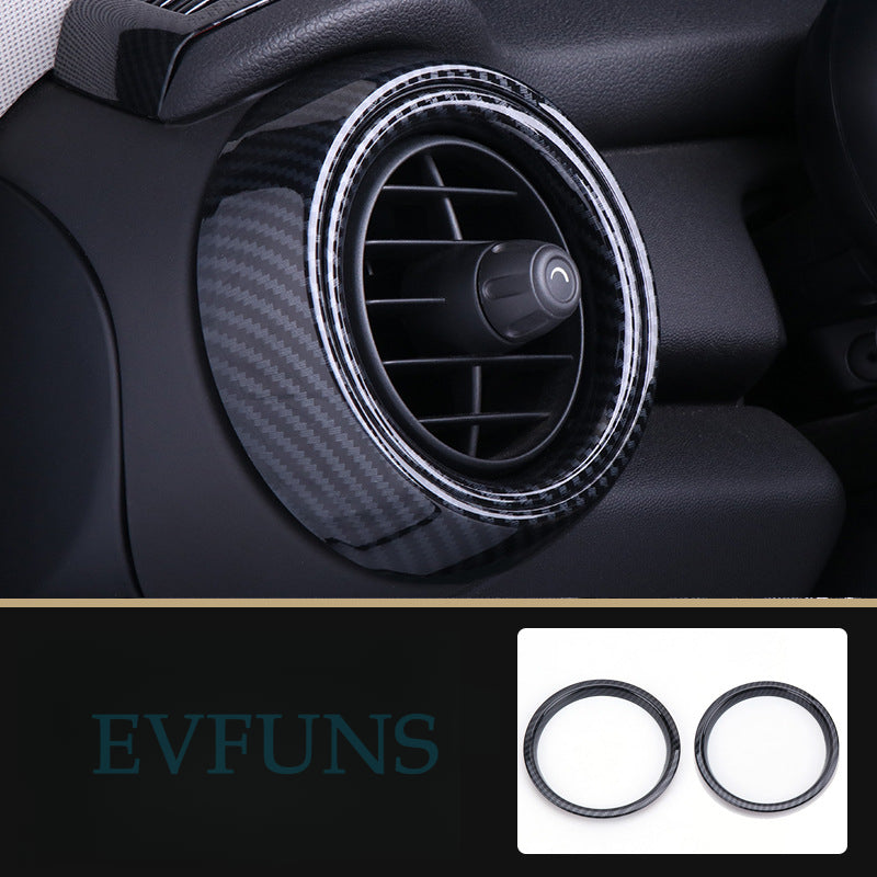 MINI Cooper F55/F56 Carbon Fiber Air Vent Trim – Interior Upgrade Cover F55/F 2.8kg side air vent covers pair1 Evfuns