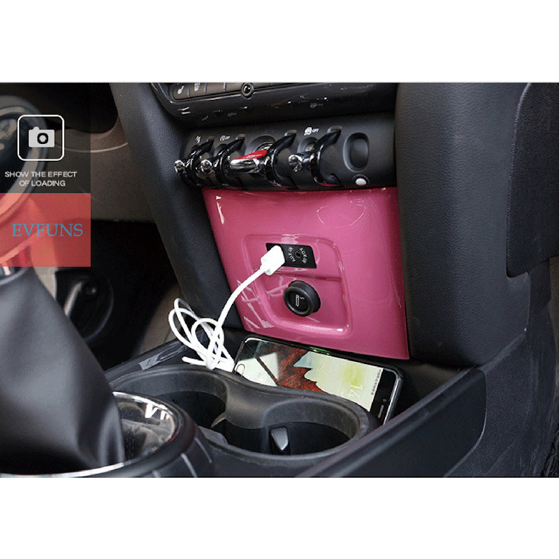 MINI Countryman F60 Cigarette Lighter USB Panel Trim Pink Evfuns