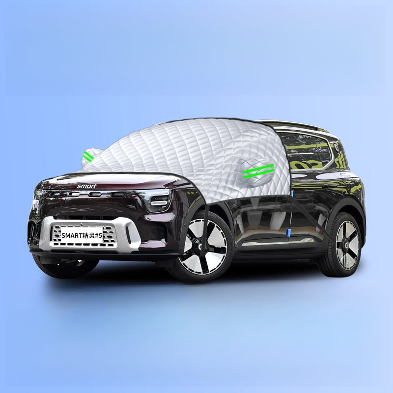 Smart # 5 Windshield Snow Cover | Frost & Sun Protection Car Cover SMART #5 Special [Three-Window Model]★No