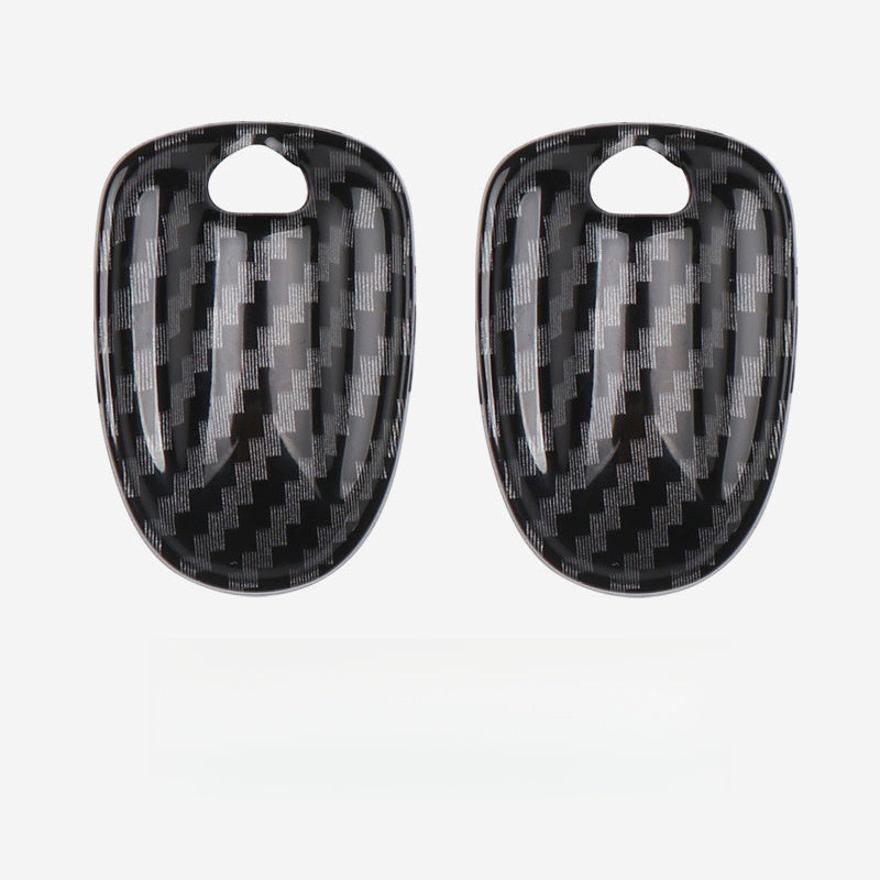 MINI Cooper Windshield Washer Nozzle Cover | F54 F55 F56 F60 Trim Cap Carbon Fiber Pattern Model Evfuns