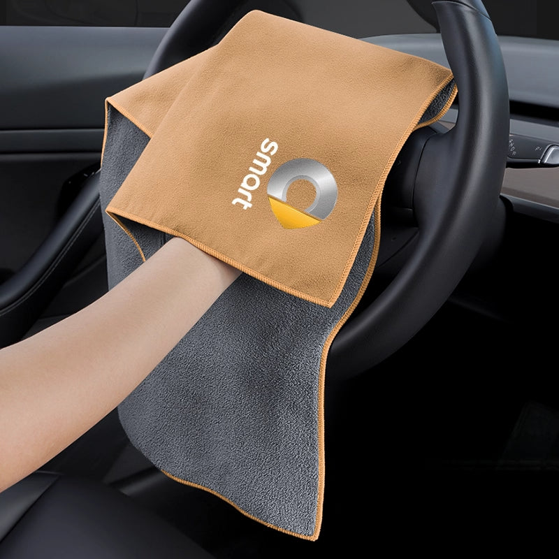 SMART Car Cleaning Towel – Microfiber Wash & Dry Cloth for Interior & Exterior Smart Car Wiping Towel [Large Size