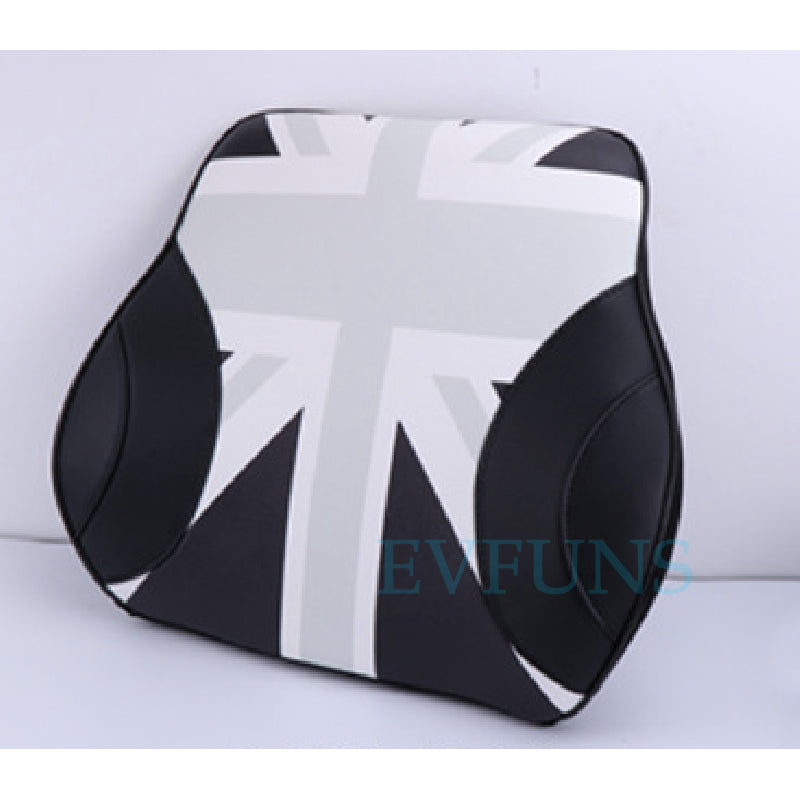 MINI Cooper Car Neck Pillow & Lumbar Cushion Set Evfuns