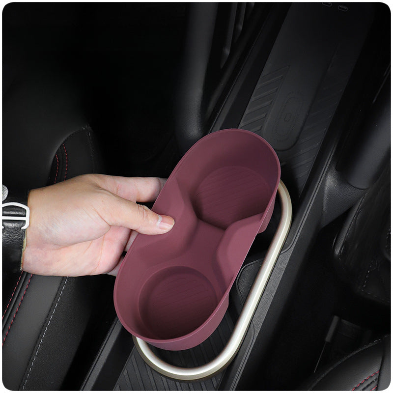 MINI Electric J01 Center Console Cup Holder Mat – Custom Silicone Interior Insert Evfuns