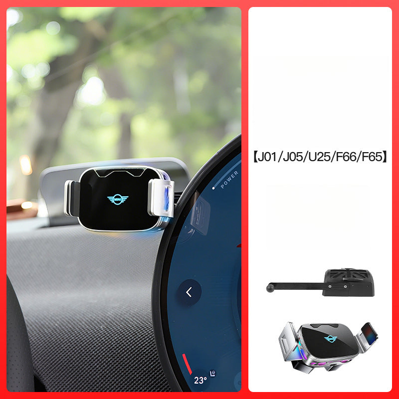 MINI Wireless Car Charger Phone Mount – J01/J05 F66 Countryman mini standard model [wireless charger + base] Evfuns