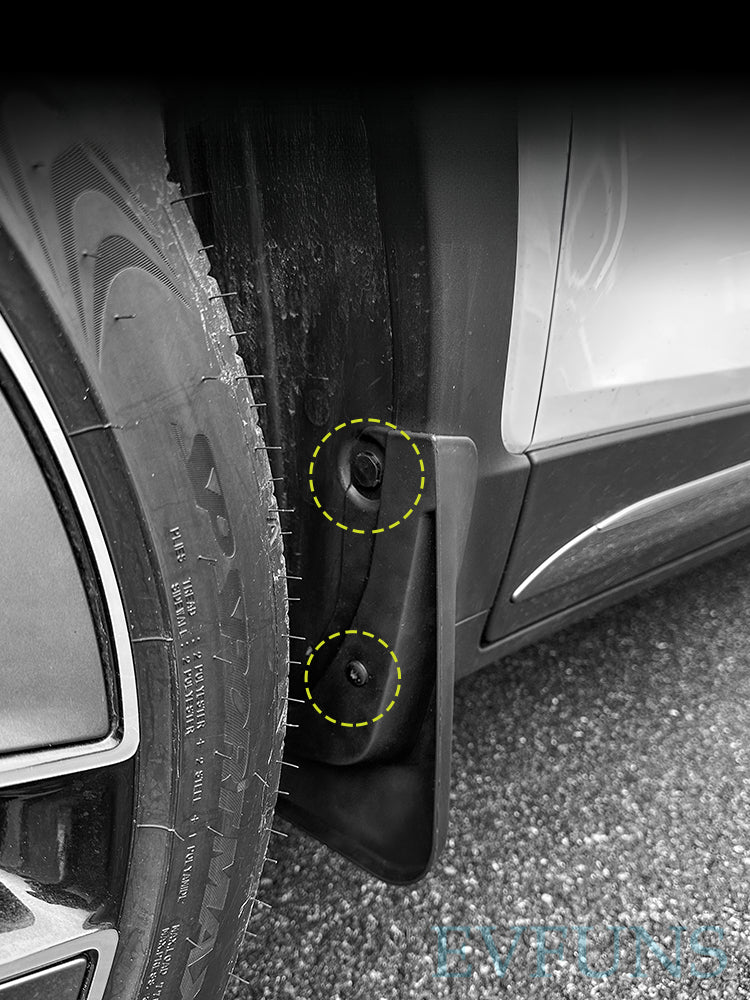 SMART # 1 / # 3 Mud Flaps – Front & Rear Fender Splash Guards Custom Fit Evfuns