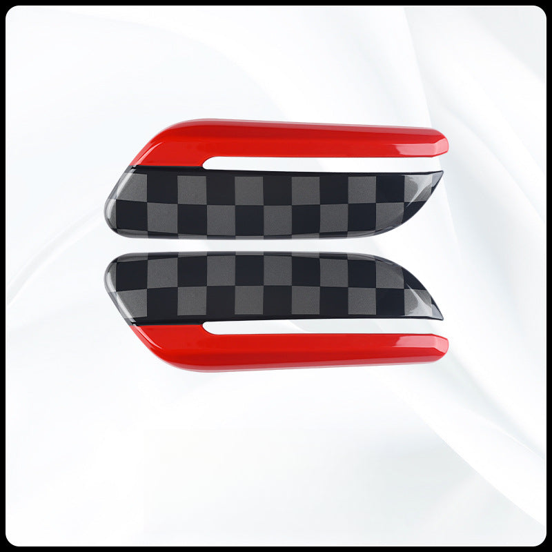 MINI ONE COOPER Camden 2022 Turn Signal Fender Trim Cover 2022 Model F55/56/57 Fender Decoration Shell [Black and White