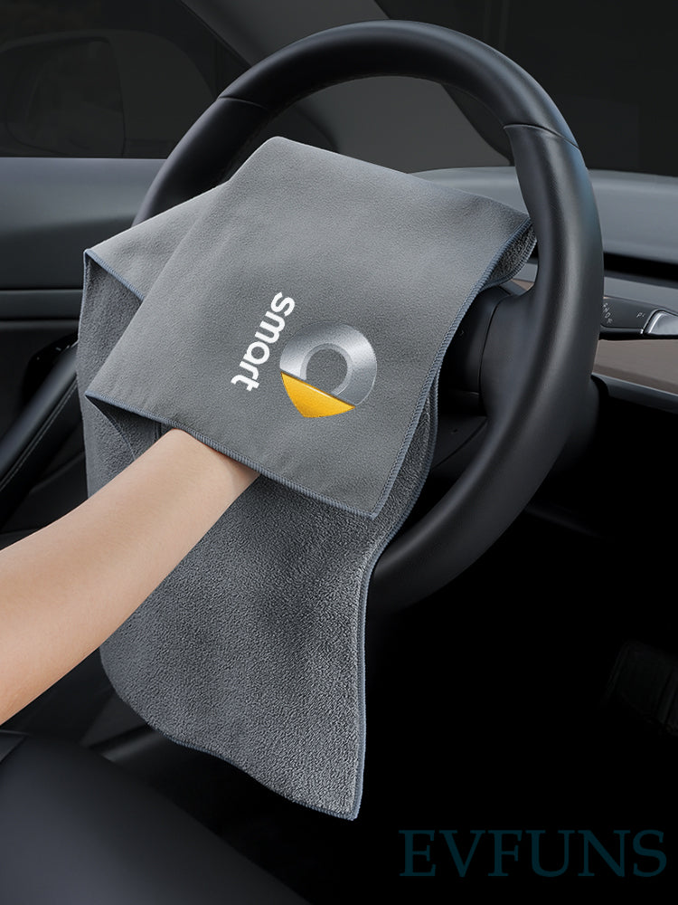 SMART Car Cleaning Towel – Microfiber Wash & Dry Cloth for Interior & Exterior Evfuns