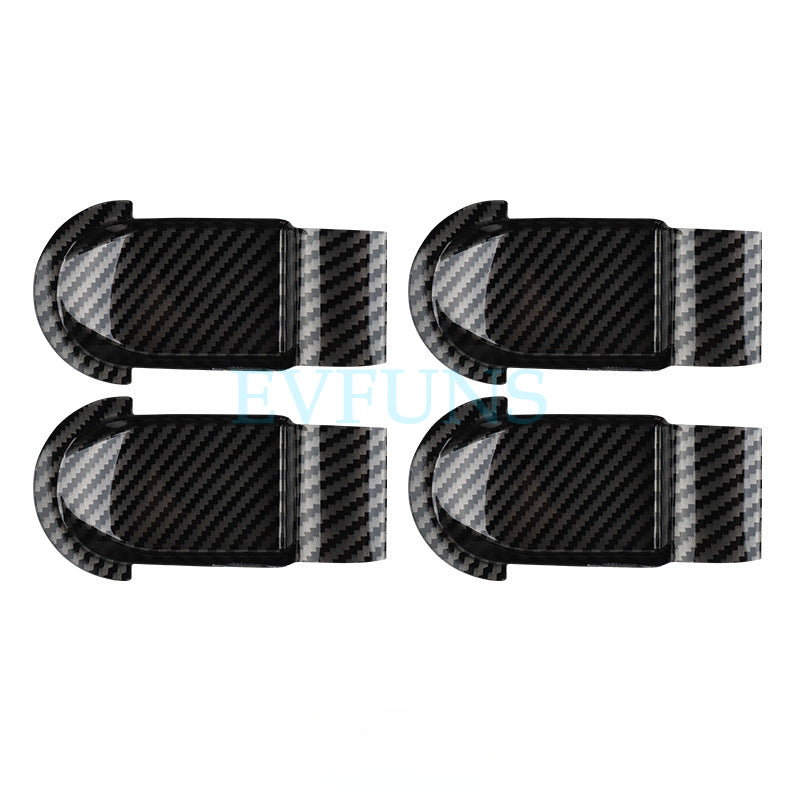 MINI J01/J05 Interior Door Handle Cover – Electric Cooper / ACEMAN Trim [Carbon Fiber Pattern] Special for J05 Evfuns