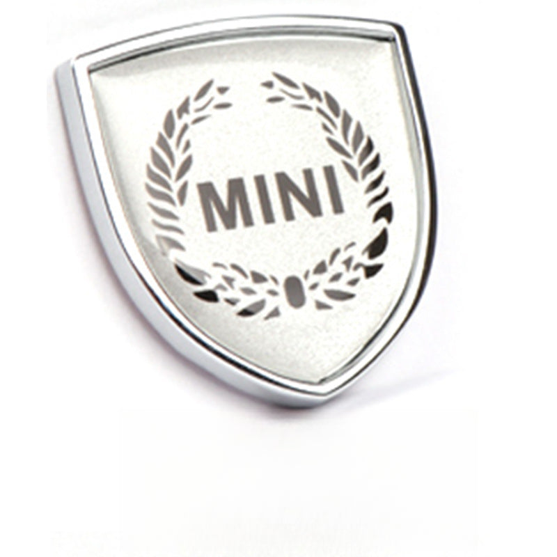 MINI Cooper Creative Metal Emblem Stickers – Universal Body/Window Badge Wheat ears on white background Evfuns