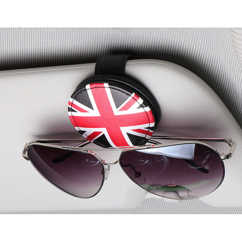 MINI Leather Glasses Clip | Luxury Sun Visor Organizer for MINI Evfuns