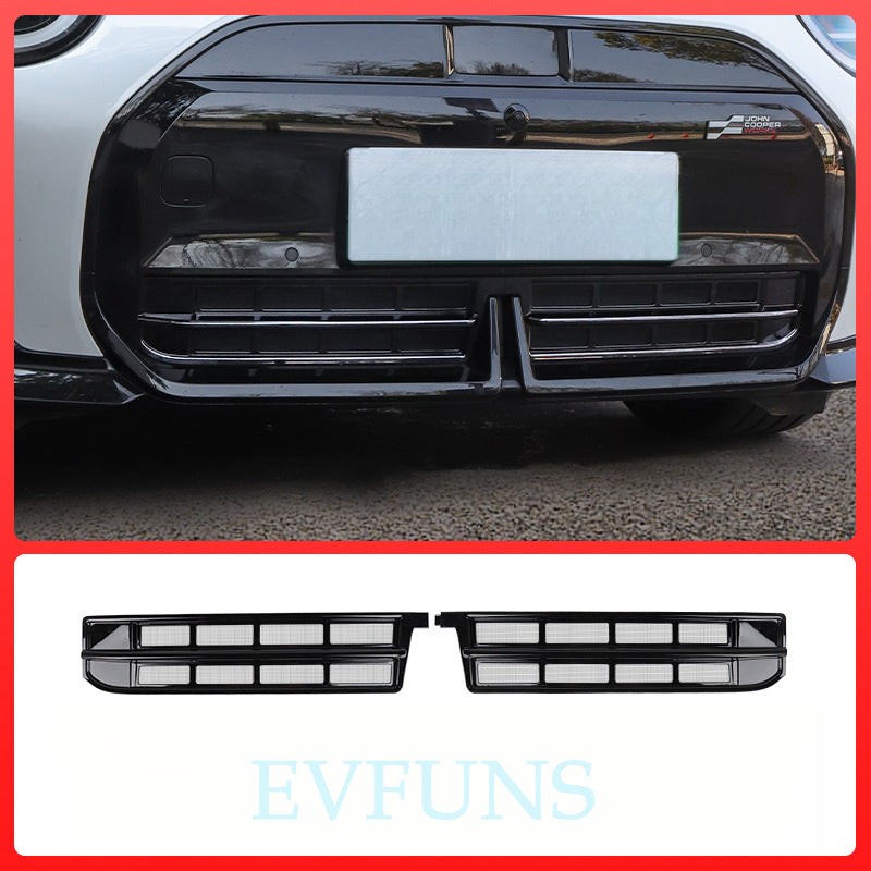 MINI J01 Front Grille Trim – Black Mesh Intake Vent Cover for EV Evfuns