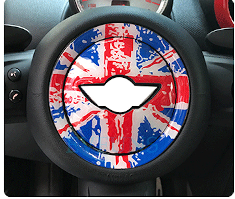 MINI Cooper 3D Steering Wheel Gel Sticker – Interior Trim for F/R Series Graffiti Redmi Model Evfuns