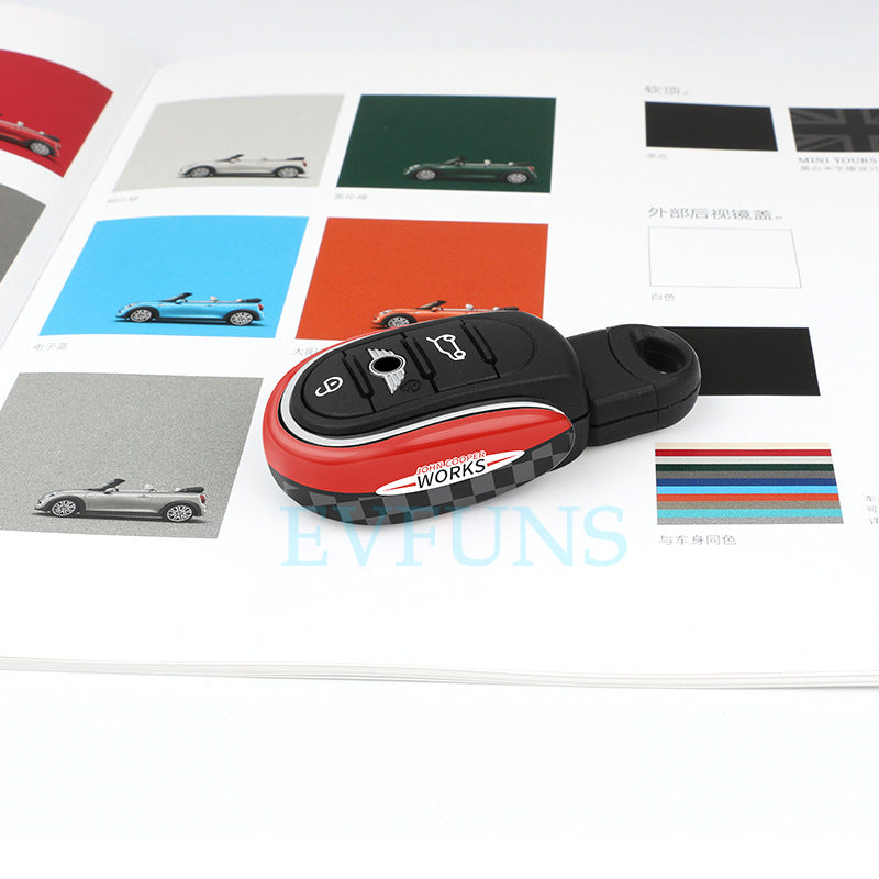 MINI Cooper Key Cover for F55 F56 F60 – Union Jack U-Shaped Key Shell Evfuns