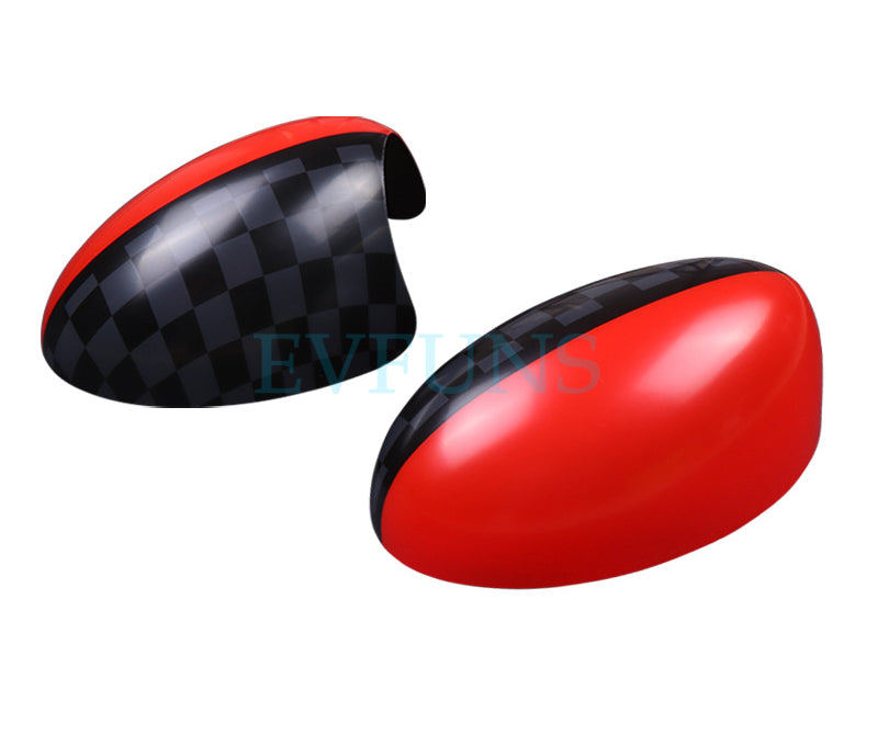 MINI R50 R52 R53 Rearview Mirror Trim Covers – Cooper ONE Mirror Decor Left-hand Drive R50/R52/R53 (JCW) Pair Set Evfuns