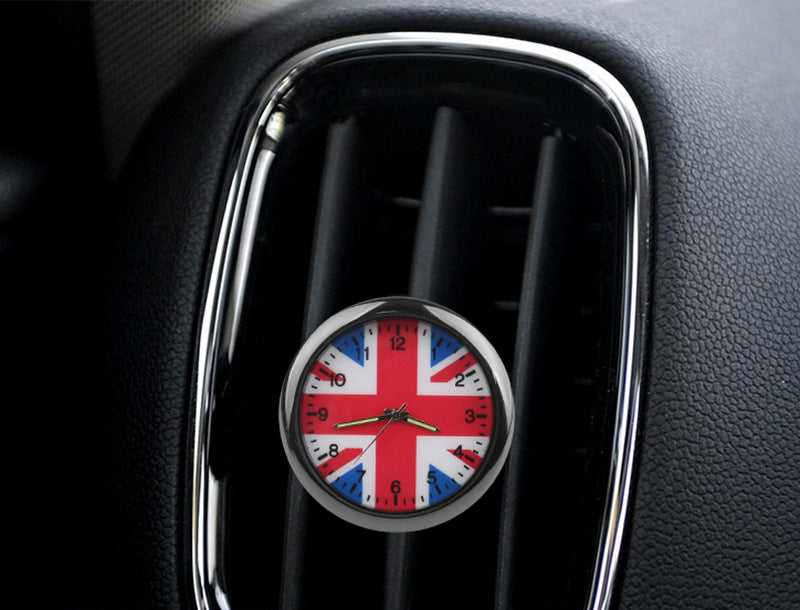 MINI Cooper Dashboard Clock – Clip-on or Adhesive Car Air Vent Digital Clock Evfuns