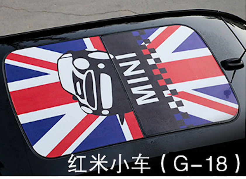 MINI Cooper Roof Sunroof Decal – Union Jack Perforated Roof Sticker for Countryman & More G18 red car Evfuns