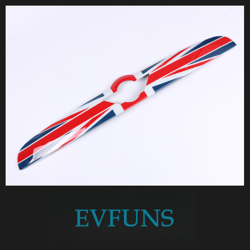 MINI F60 Rear Trunk Switch Strip Protective Cover – Tailgate Trim Decoration F60 red and blue rice flag Evfuns