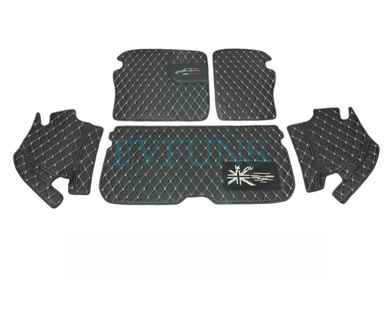 MINI Cooper Trunk Mat – Full Coverage Cargo Liner for Countryman / Clubman Special for F56/F57 (Full Set of 5 Pieces)
