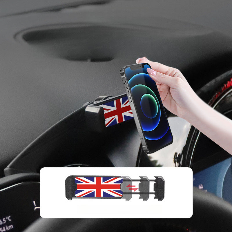 MINI Cooper Dashboard Clip Phone Mount – For LCD Display Panel Evfuns