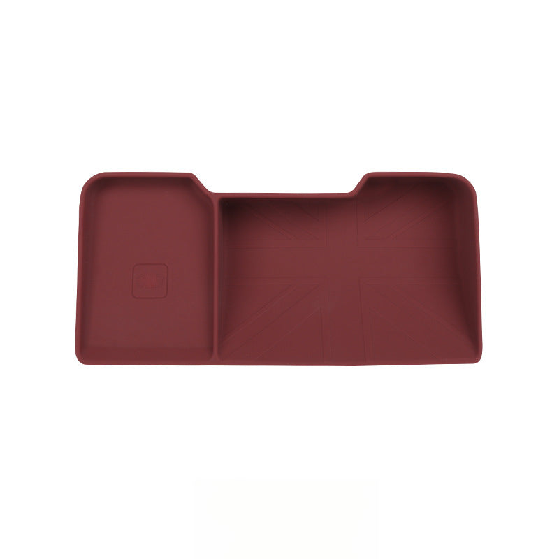 MINI J05 / U25 Silicone Center Console Liner 【Burgundy】J01 Dedicated Central Control Dashboard Storage Box Evfuns