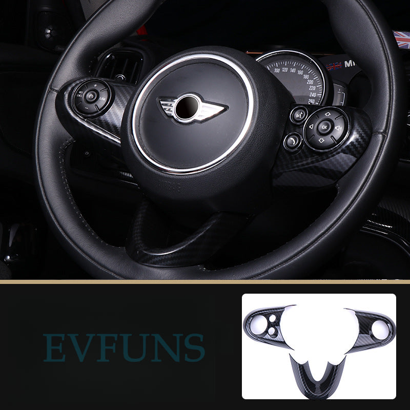 MINI Cooper F55/F56 Carbon Fiber Air Vent Trim – Interior Upgrade Cover Steering wheel mid-low trim three-piece set (F