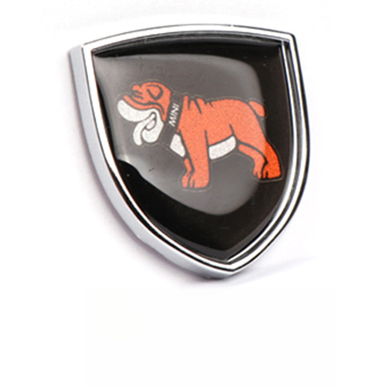 MINI Cooper Creative Metal Emblem Stickers – Universal Body/Window Badge Bulldog Evfuns