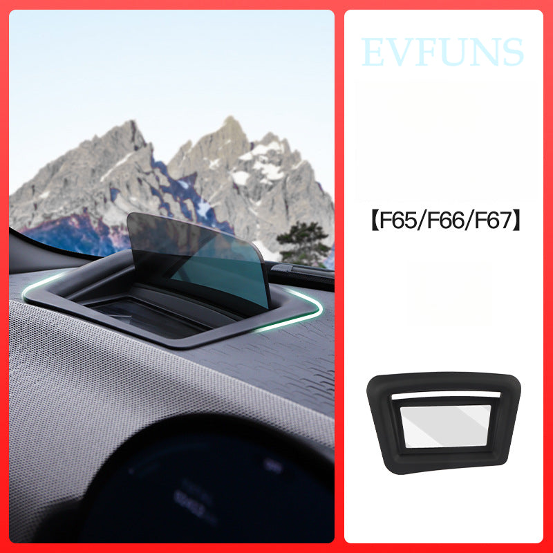 MINI J01 J05 HUD Display Cover – Interior Dashboard Decoration Shield Left-Hand Drive Oil Truck Version F65/F66/F67