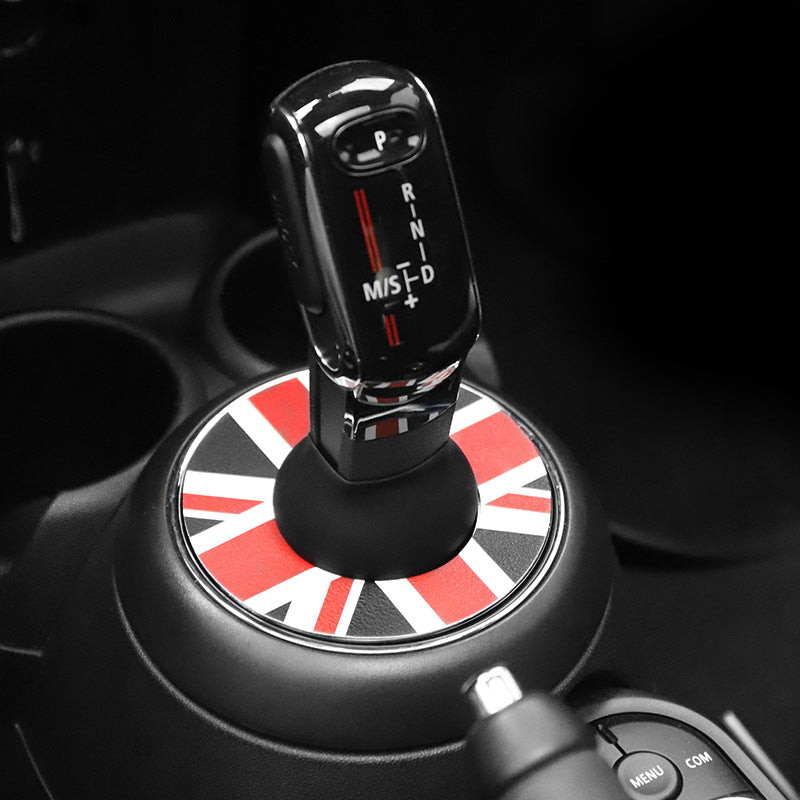 MINI Cooper Gear Shift Dust Cover – Interior Trim Protector 19-Current Model [Gear Dust Cover [Black Rice Model]] Evfuns