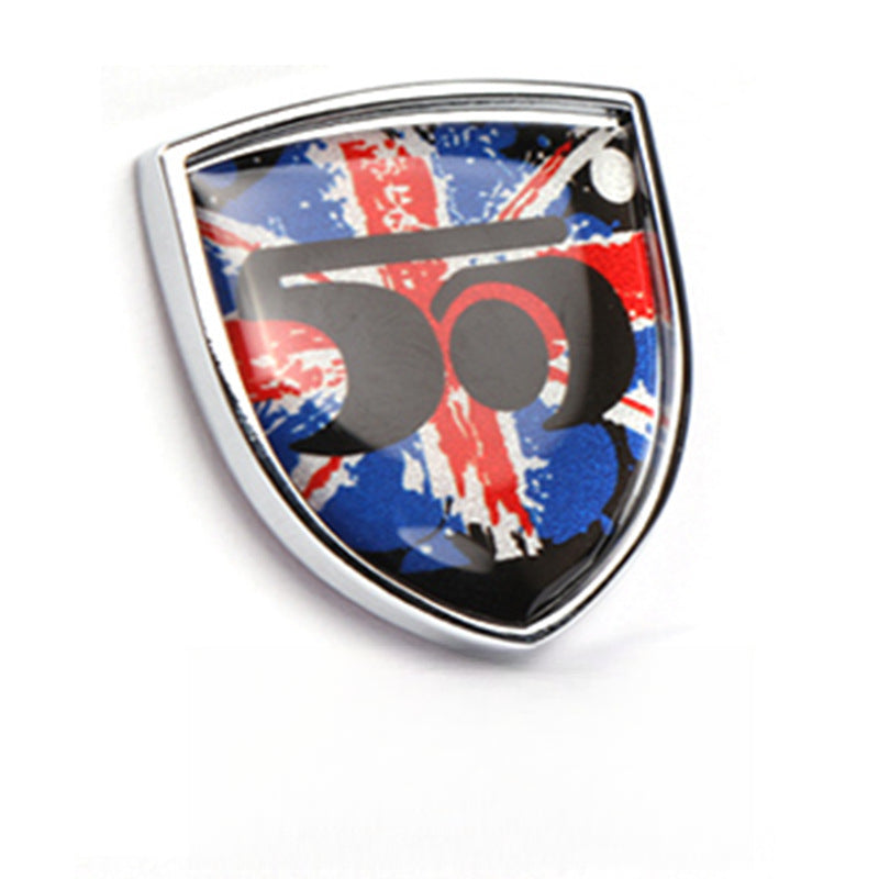 MINI Cooper Creative Metal Emblem Stickers – Universal Body/Window Badge Redmi 50 Evfuns