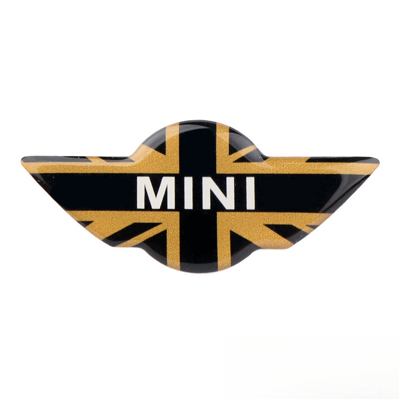 MINI Cooper Steering Wheel Logo Sticker – Scratch Cover & Styling Decal Golden Rice Style Evfuns