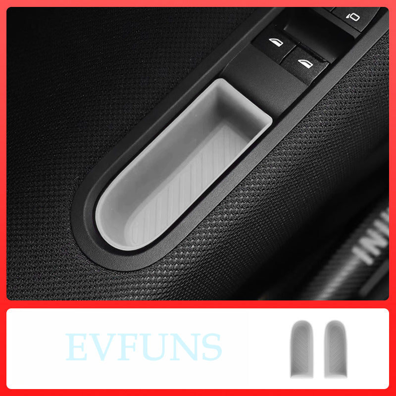 MINI Cooper F65/F66 Center Console Silicone Pad – Interior Protection Mat Door Handle Storage Slot [Gray White] Special