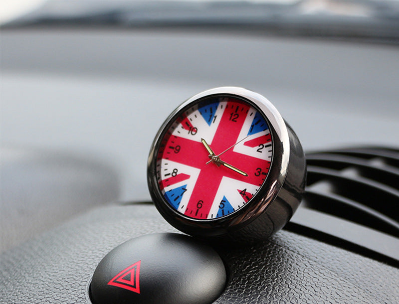 MINI Cooper Dashboard Clock – Clip-on or Adhesive Car Air Vent Digital Clock Evfuns